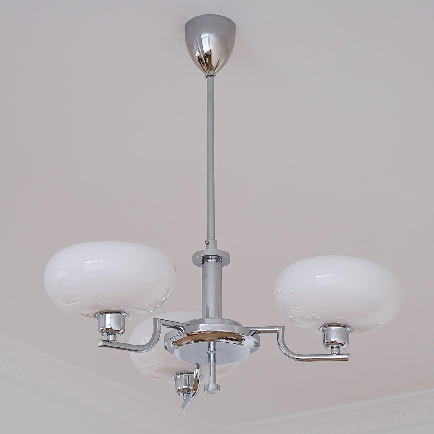Multi-Arm Glass Chandelier