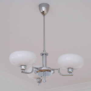 Multi-Arm Glass Chandelier