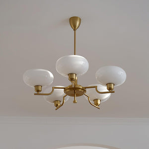 Multi-Arm Glass Chandelier