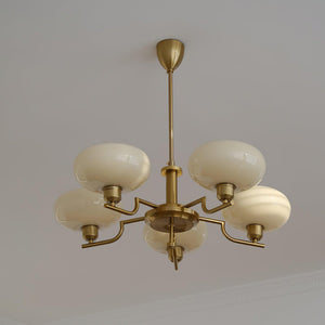 Multi-Arm Glass Chandelier