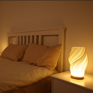Sculpted Wave Lamp