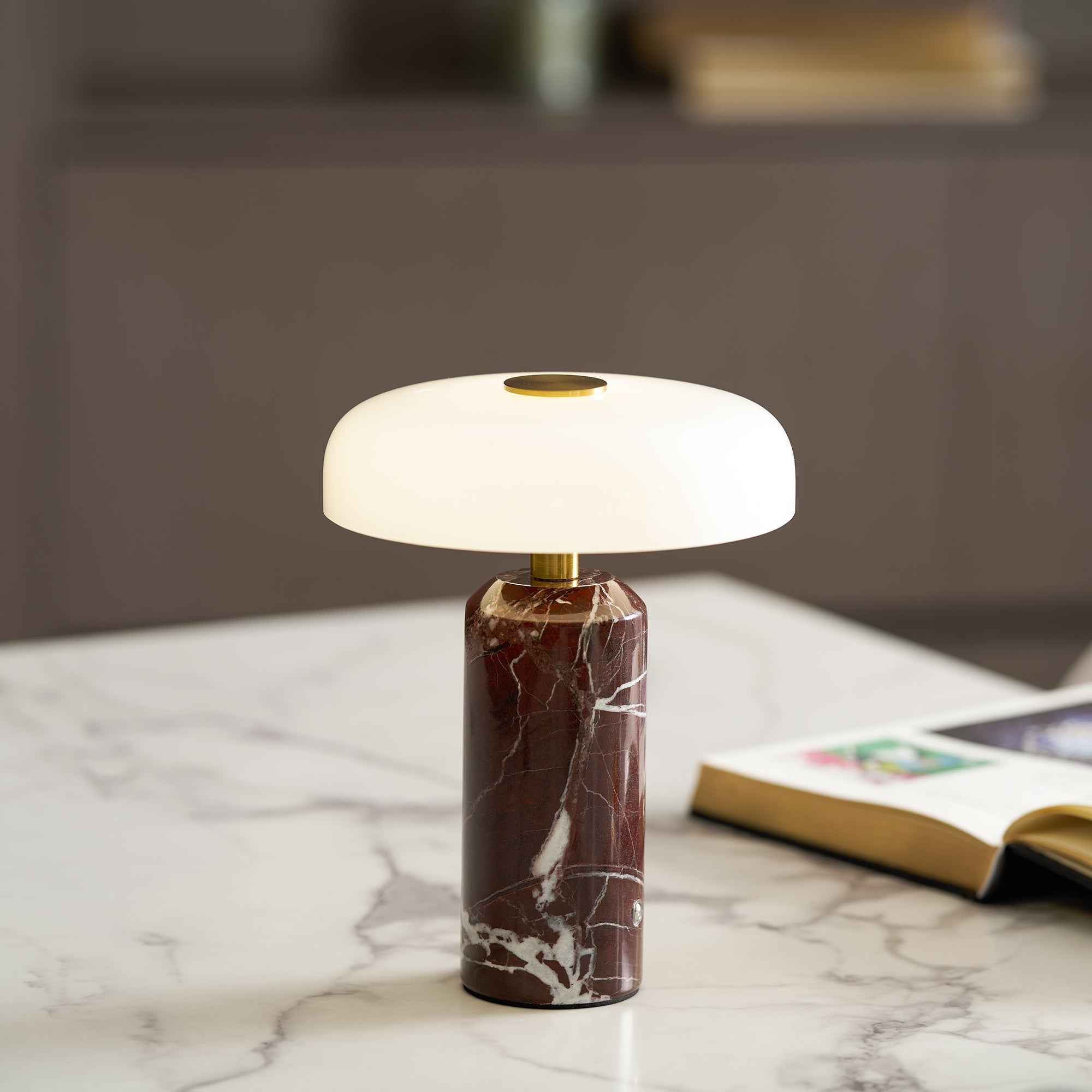 Marble Cylinder Lamp