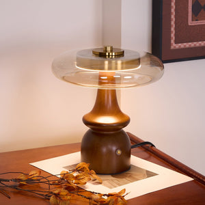 Amber Dome Table Lamp