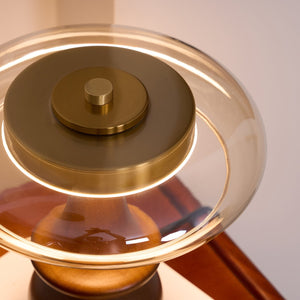 Amber Dome Table Lamp