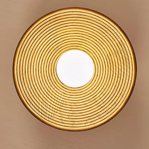 Ribbed Orb Ceiling Light