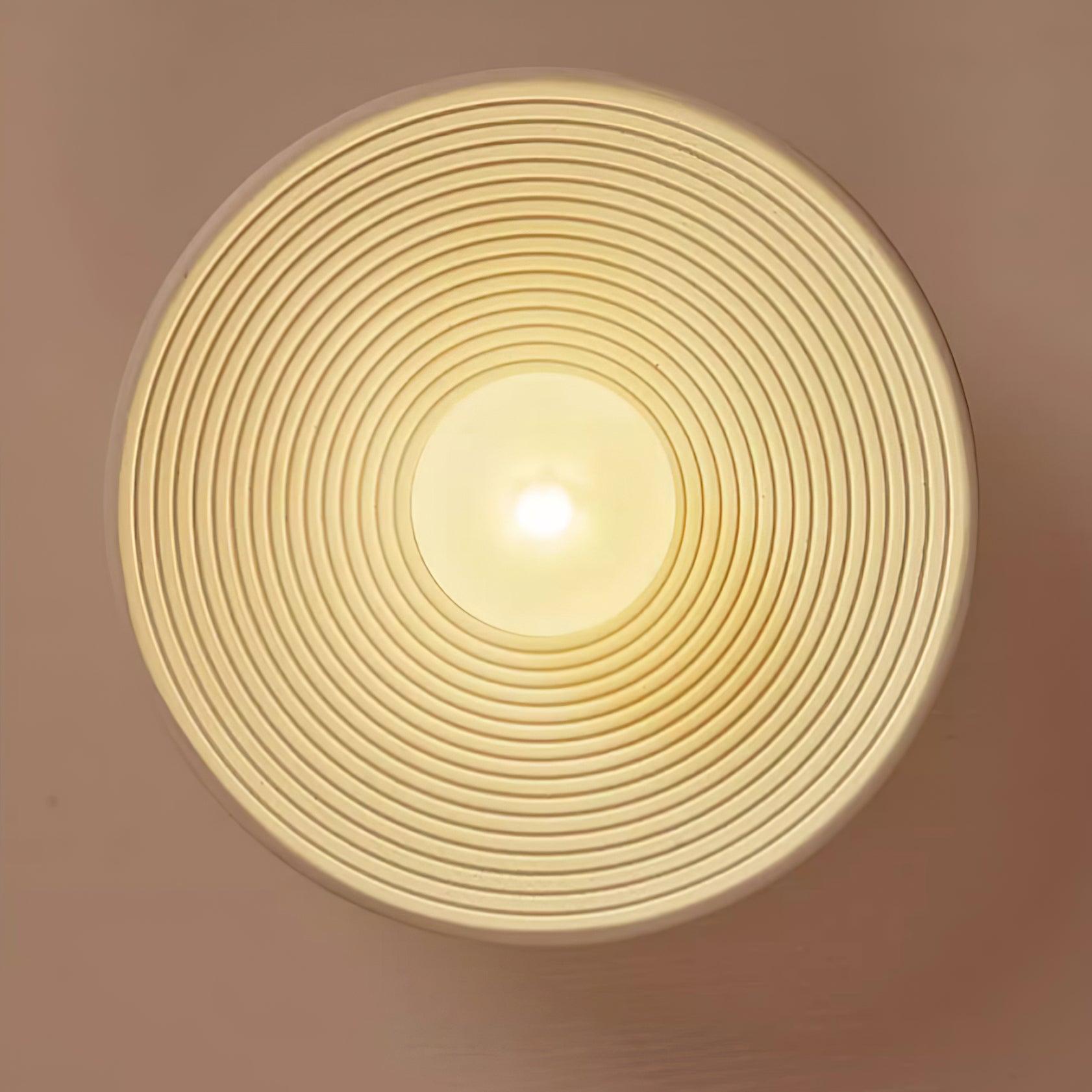 Ribbed Orb Ceiling Light