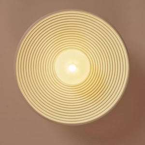 Ribbed Orb Ceiling Light