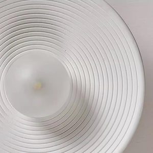 Ribbed Orb Ceiling Light