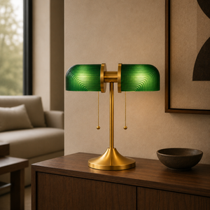 Dual Glass Vintage Lamp