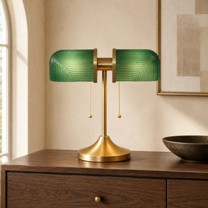 Dual Glass Vintage Lamp