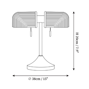 Dual Glass Vintage Lamp