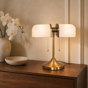 Dual Glass Vintage Lamp