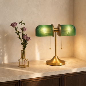 Dual Glass Vintage Lamp