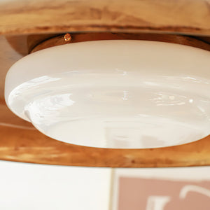 Amber Halo Flush Light