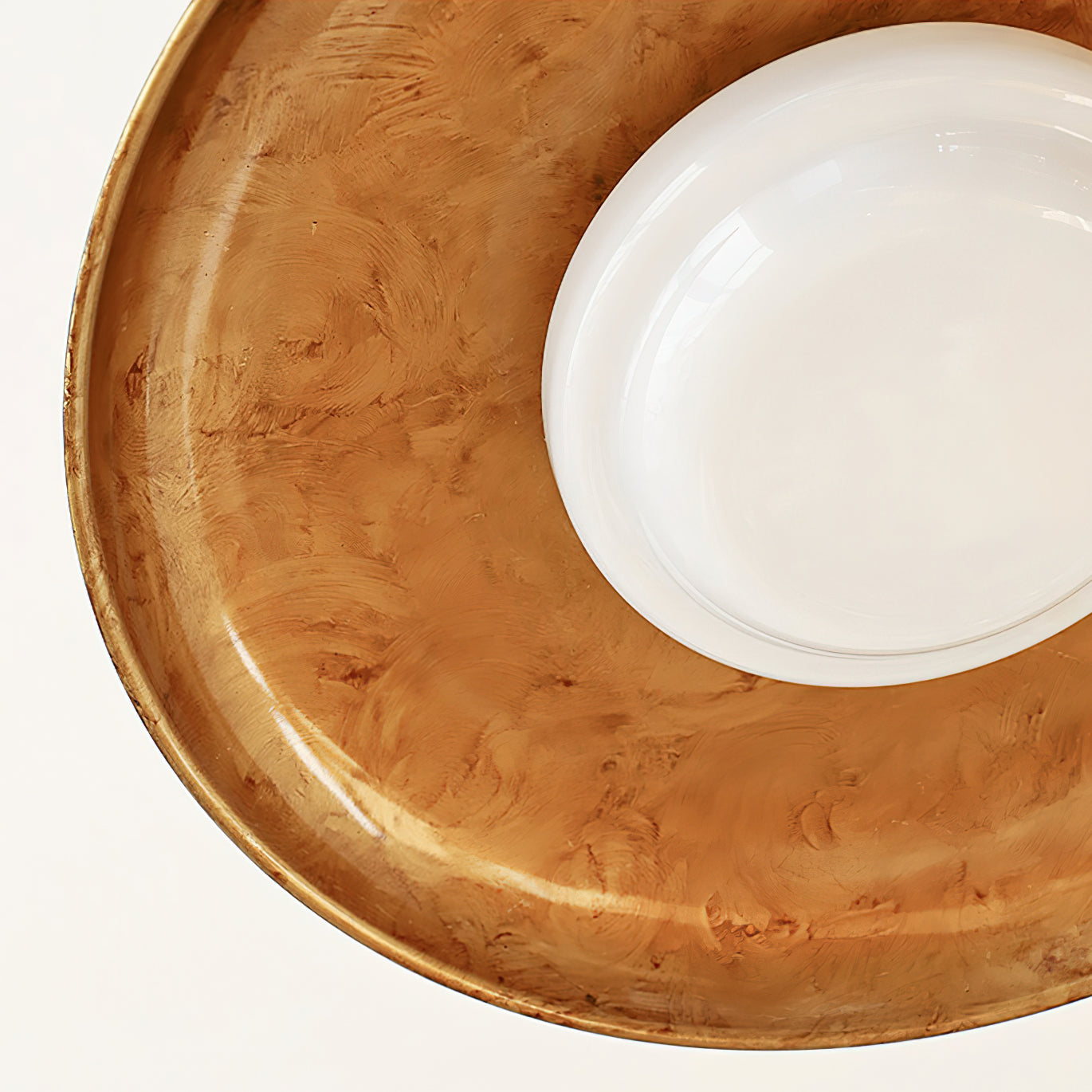 Amber Halo Flush Light