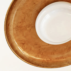 Amber Halo Flush Light