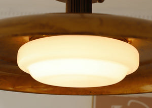 Amber Halo Flush Light