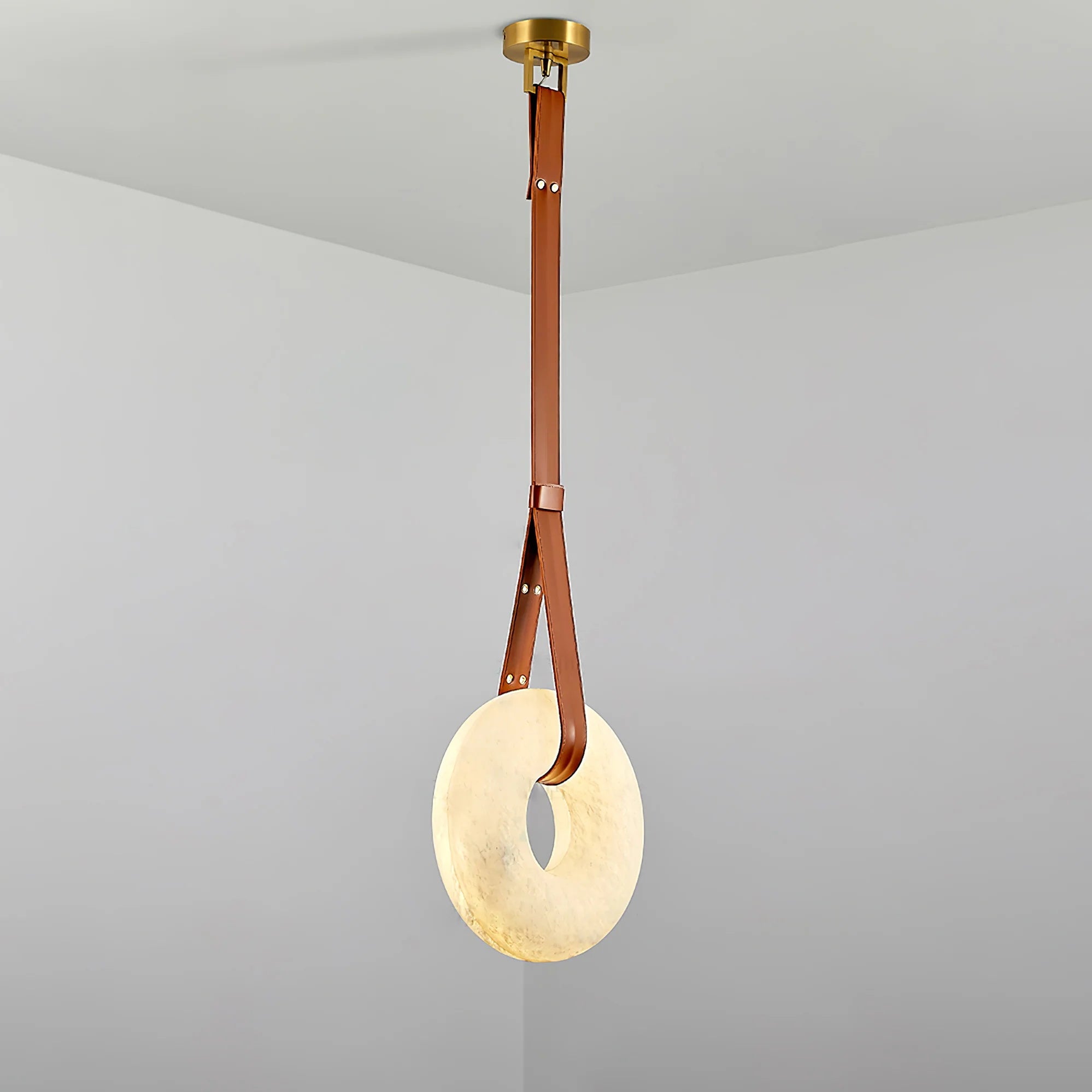 Alabaster Halo Pendant