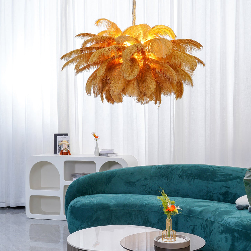 Feather Canopy Chandelier