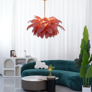 Feather Canopy Chandelier