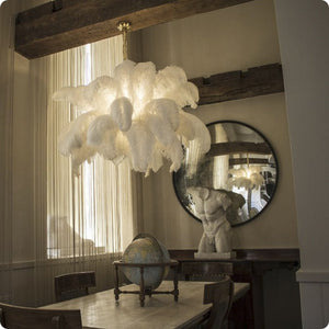 Feather Canopy Chandelier