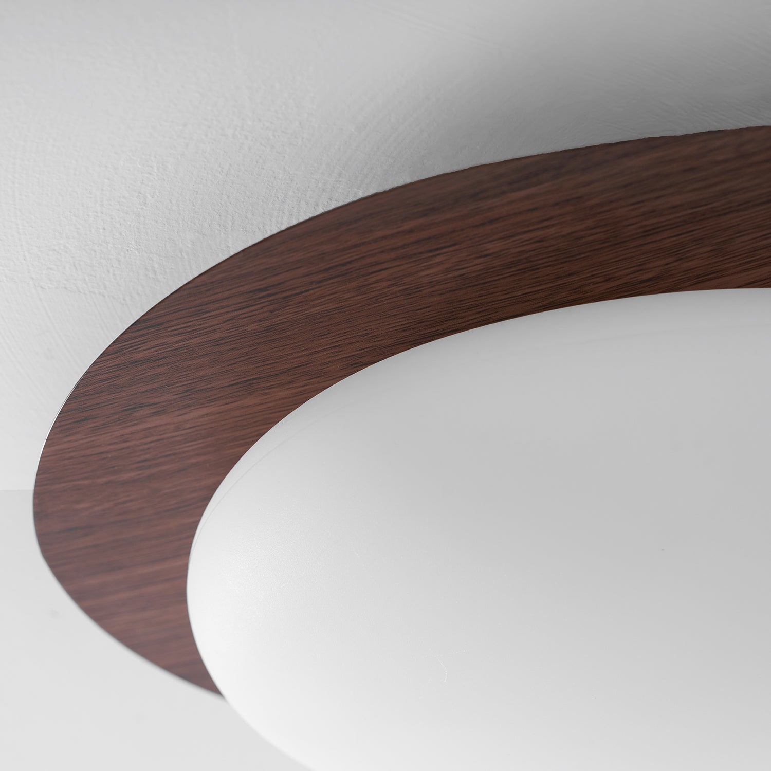 Pebble Wood Flush Light