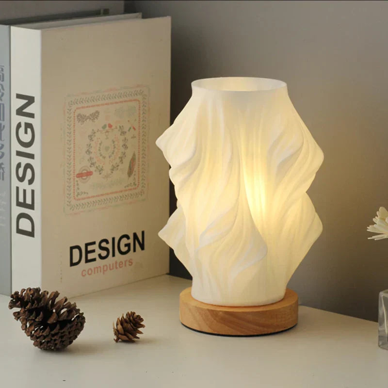 Sculpted Wave Lamp