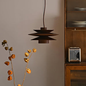 Tiered Wood Pendant