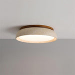 Velora Stone Ceiling Light - Walnut Color & Beige