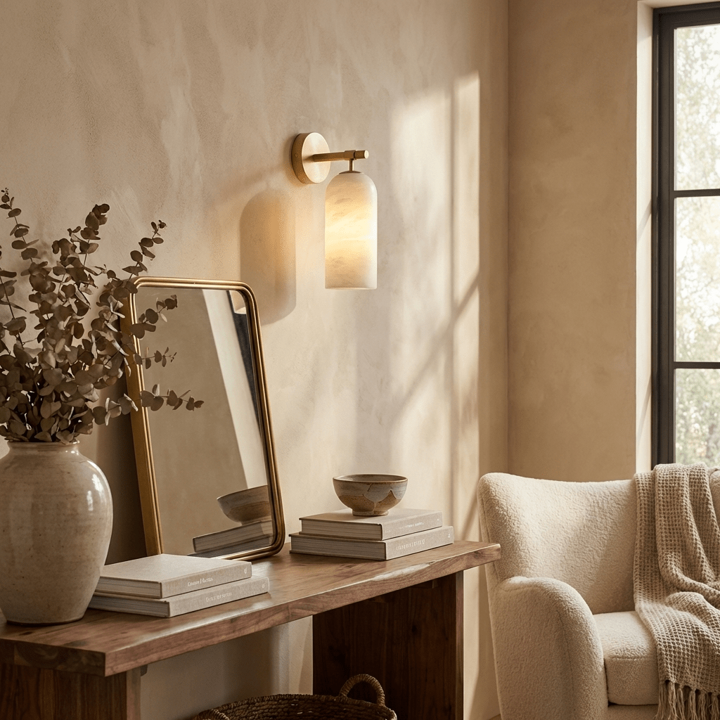 Alabaster Glow Sconce