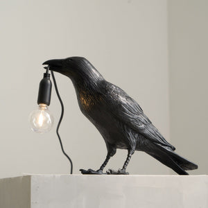 Raven Sculpture Lamp