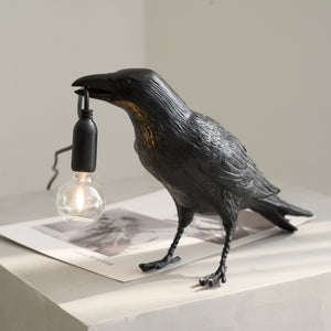 Raven Sculpture Lamp