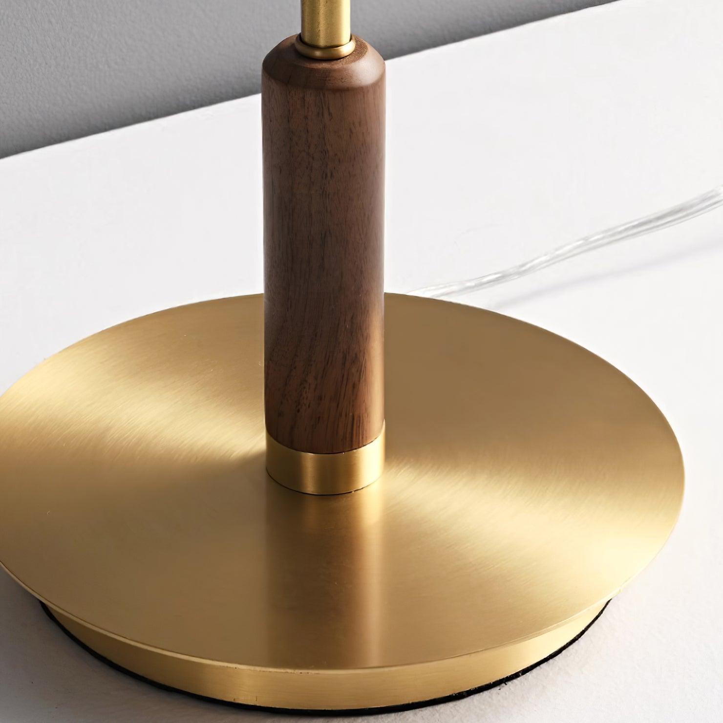 Amber Brass Floor Lamp