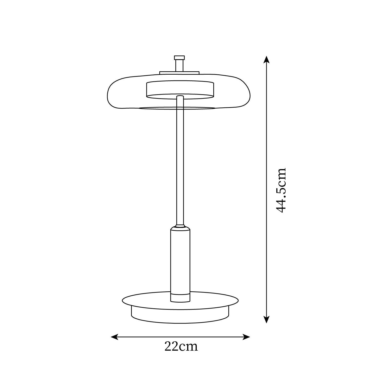 Amber Glow Table Lamp
