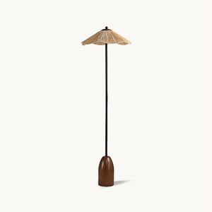 Raffia Bloom Floor Lamp