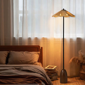 Raffia Bloom Floor Lamp