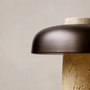 Travertine Mushroom Lamp