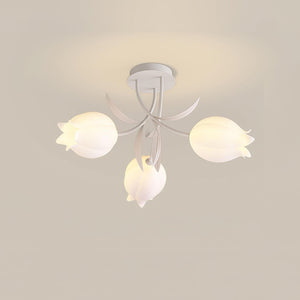 Velora Multi-Head Ceiling Light - White & Acrylic Lampshade