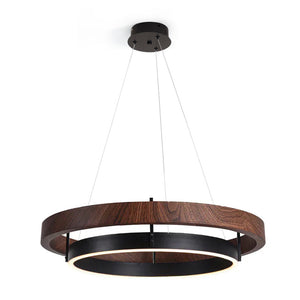Walnut Ring Chandelier