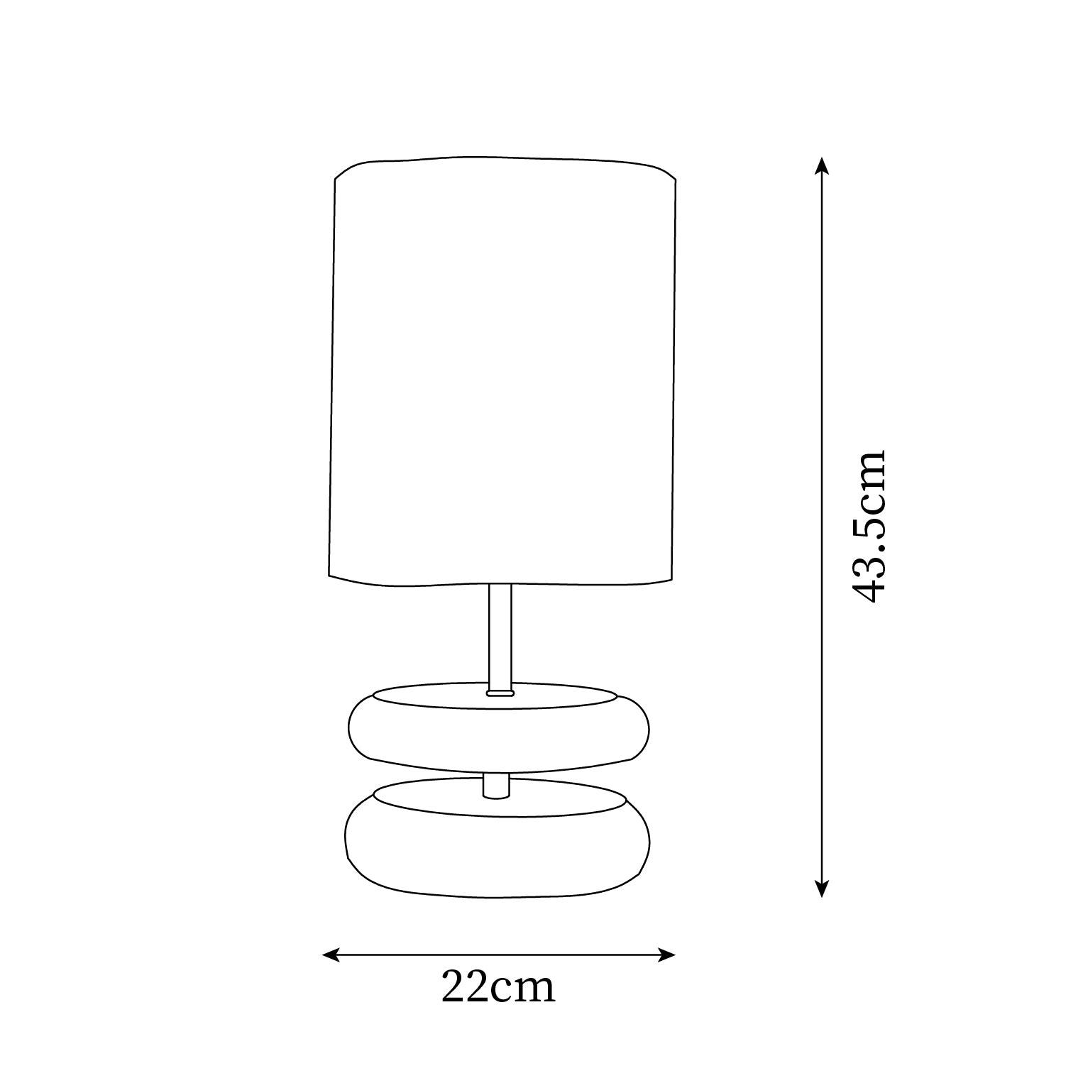 Oakwood Stacked Lamp