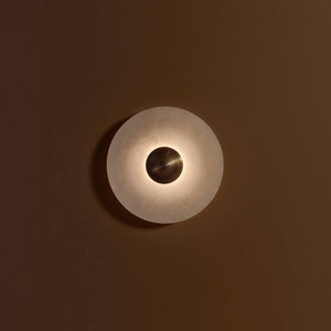 Alabaster Halo Sconce