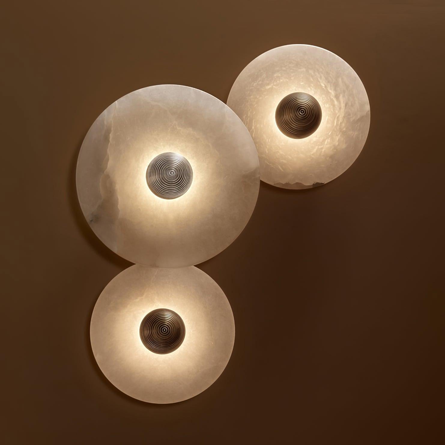Alabaster Halo Sconce