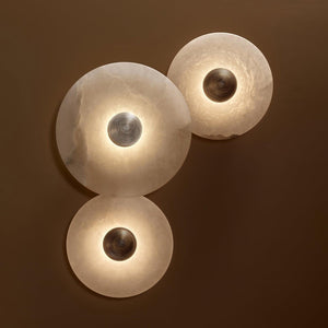 Alabaster Halo Sconce
