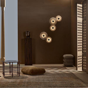 Alabaster Halo Sconce