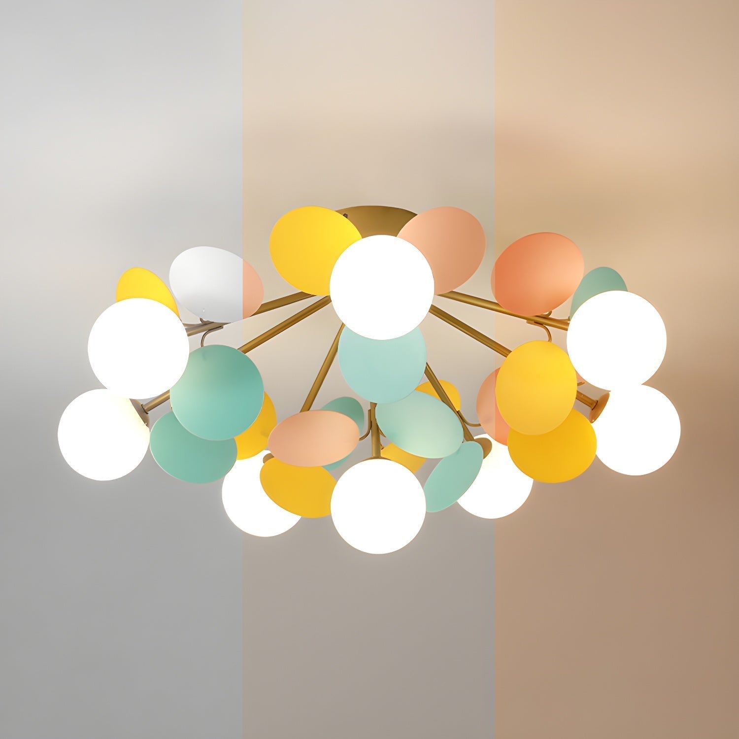 Pastel Orb Chandelier