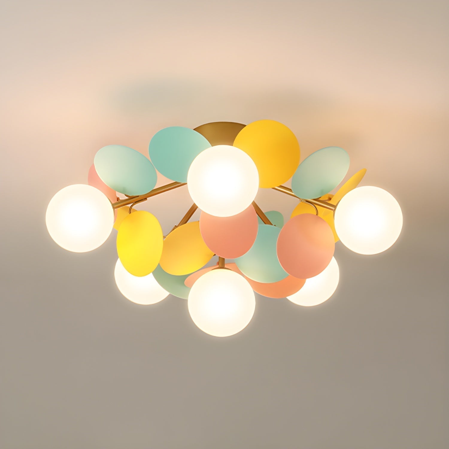 Pastel Orb Chandelier