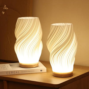 Sculpted Wave Lamp