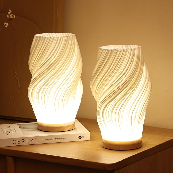 Sculpted Wave Lamp