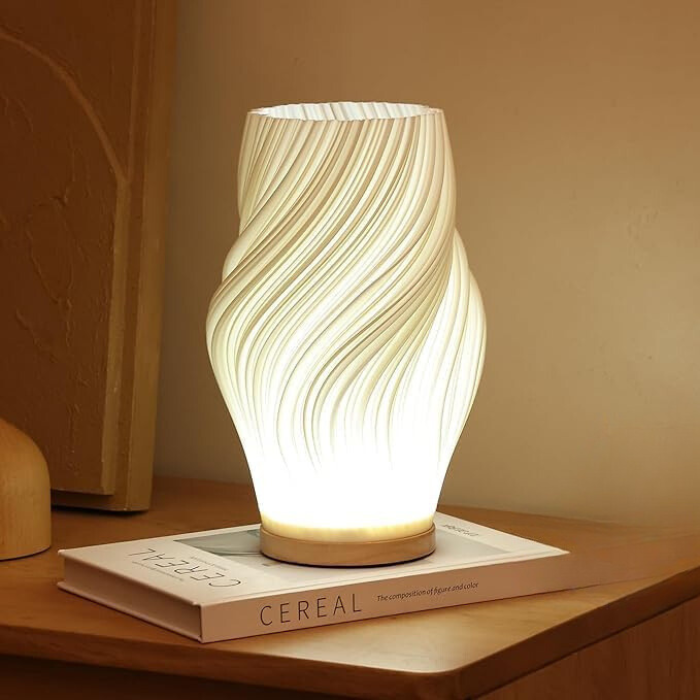 Sculpted Wave Lamp