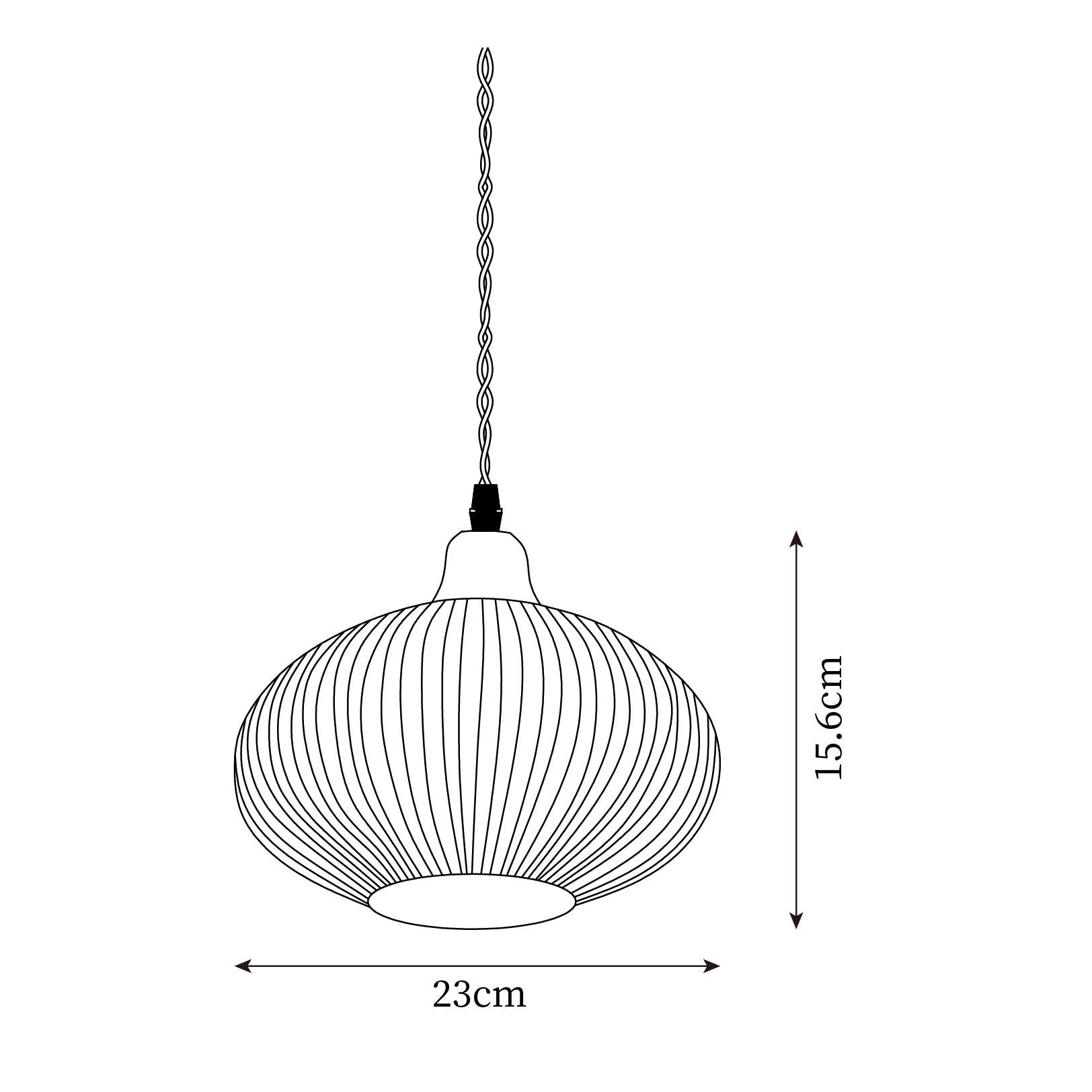 Fluted Ceramic Pendant